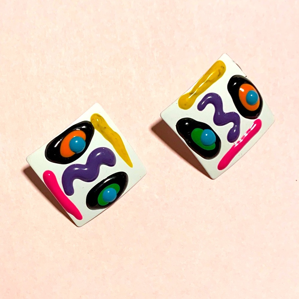 Handmade Vintage 1980's Women's Diva Earrings